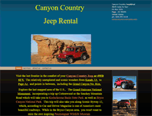 Tablet Screenshot of canyoncountryjeep.com